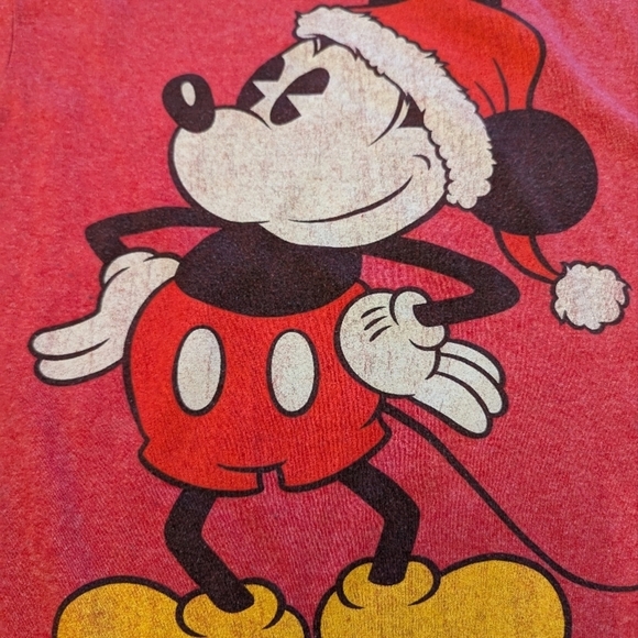 Disney Mickey Mouse Christmas Woman's Shirt Size S - Picture 4 of 10
